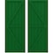 Ekena Millwork Americraft 6-Board Wood 2 Equal Panel Frmd Board-n-Batten Shutters w/Dbl Z-Bar, ARW102BF621X77HGH, PR ARW102BF621X77HGH - alternate 1